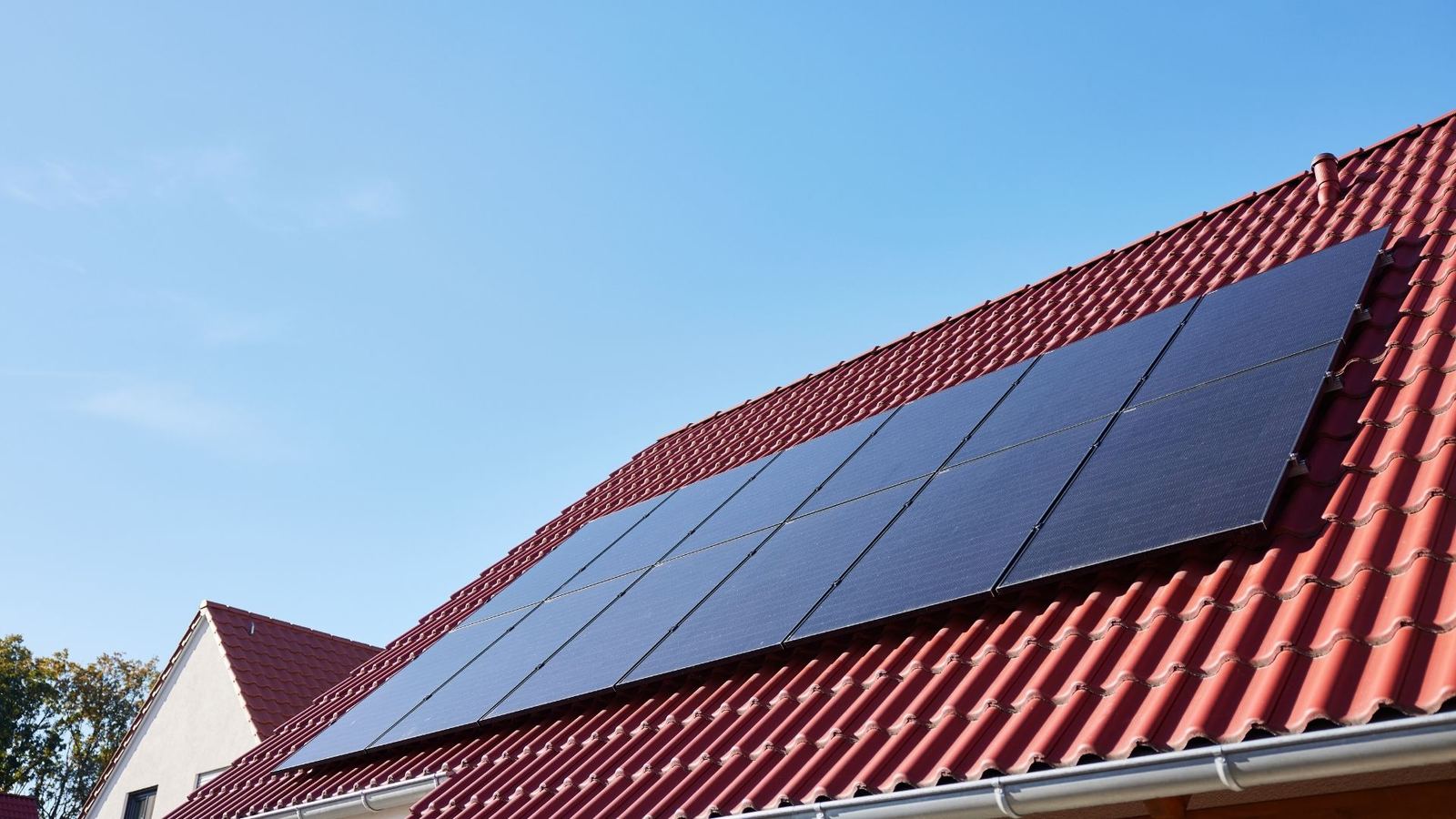 Solar panels on a roof for solar panel service in Howell Township NJ